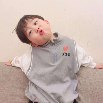 小盆友可爱真人情侣头像