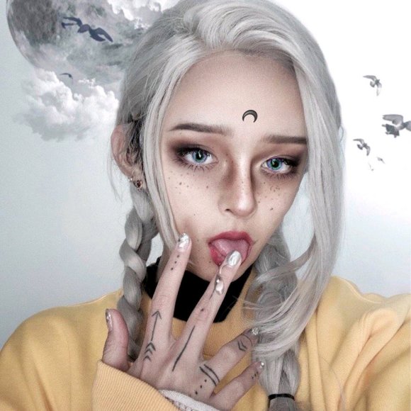 文艺最潮洒脱阳光女生头像