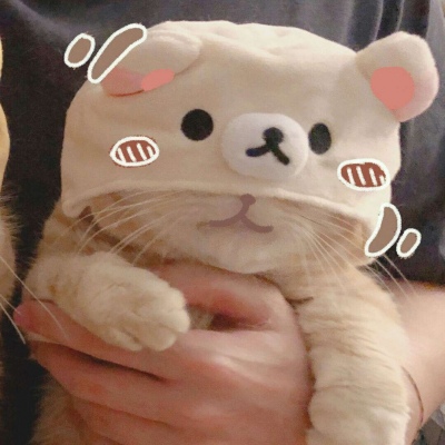 一对两张手绘可爱卡通情头