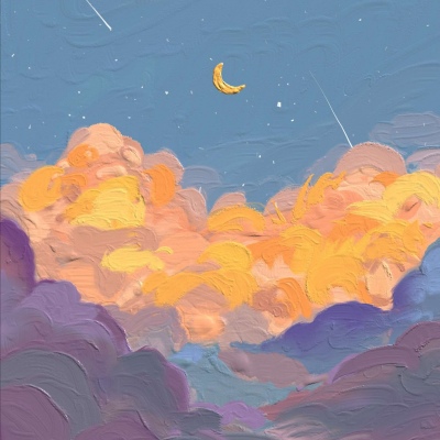唯美手绘温柔风背景图