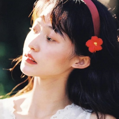 意境复古森系风微信女头