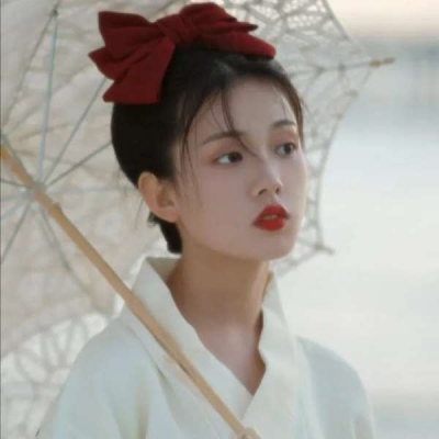 意境复古森系风微信女头