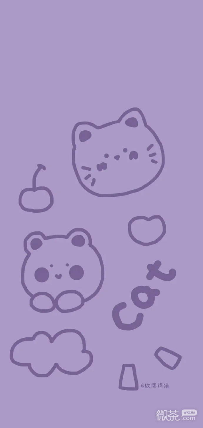 简约可爱清新文字卡通壁纸