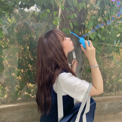 原宿风时尚意境清新微信女头