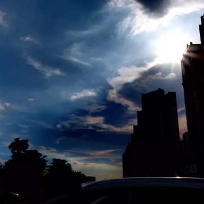 意境傍晚清新背景图