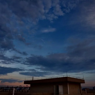 意境傍晚清新背景图