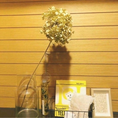 黄色唯美意境小清新背景图