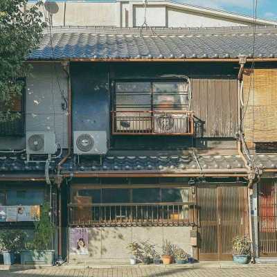 夏天的故事小镇美丽背景图