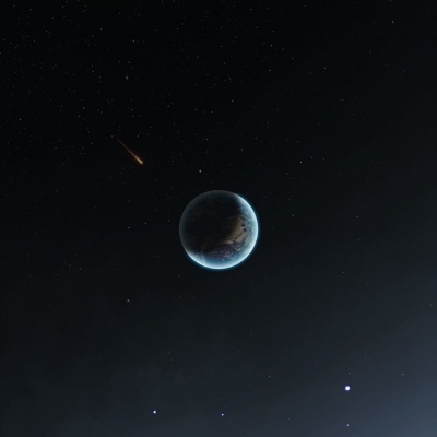 ins唯美黑色系月亮星空背景图