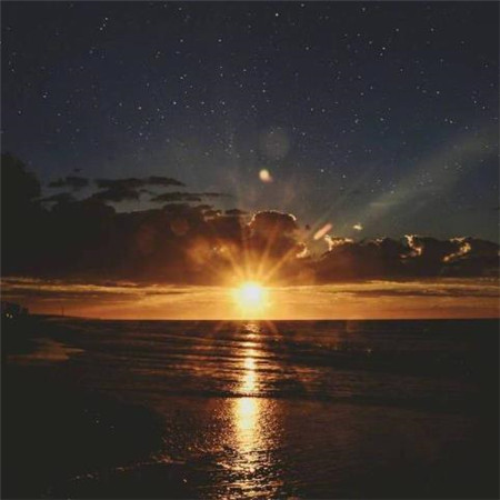 唯美最潮夕阳微信朋友圈配图