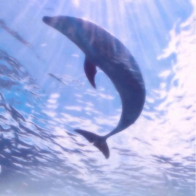 蓝色系浪漫背景图