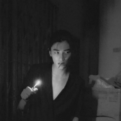 抖音ins黑白超酷真人动漫男头