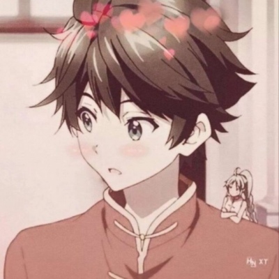 非主流可爱动漫真人一对两张情侣头像