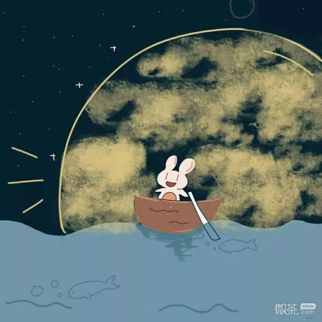 微信唯美简约蓝色系朋友圈配图