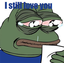 sad frog他不爱我微信表情包