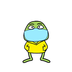 一起抗疾蛙的抗击新冠病毒微信表情图片