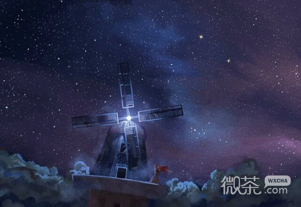 二次元唯美星空微信头像