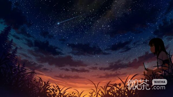 二次元唯美星空微信头像