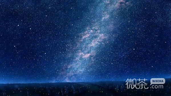二次元唯美星空微信头像