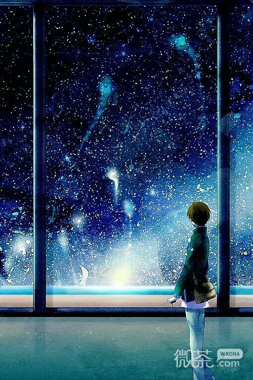二次元唯美星空微信头像