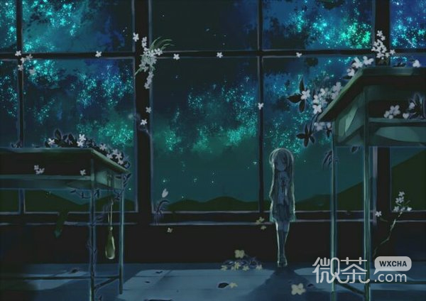 二次元唯美星空微信头像