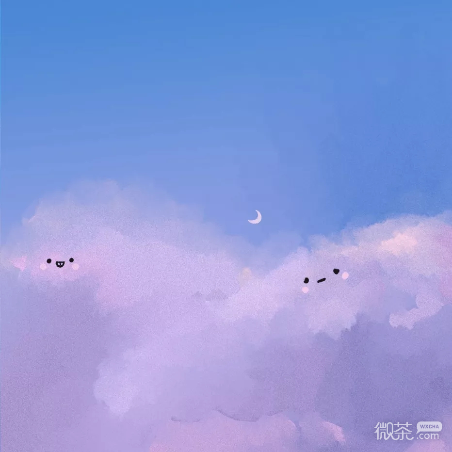 唯美日系清新天空朋友圈图片