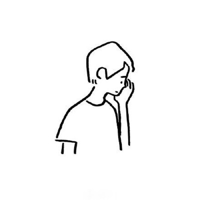 超清极简的简笔画微信头像