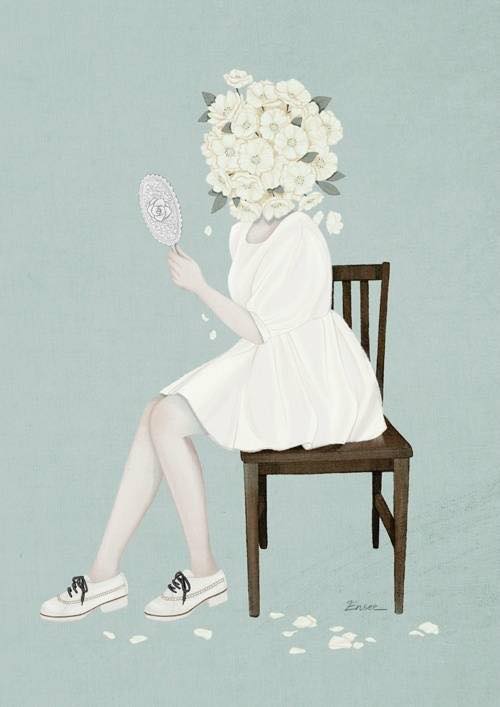 异想天开的美女抽象朋友圈配图