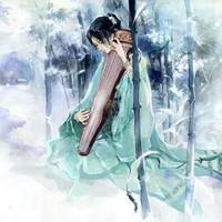 古琴唯美意境古装古风微信头像