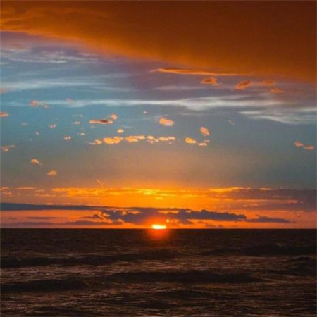 真实的夕阳风景唯美图片