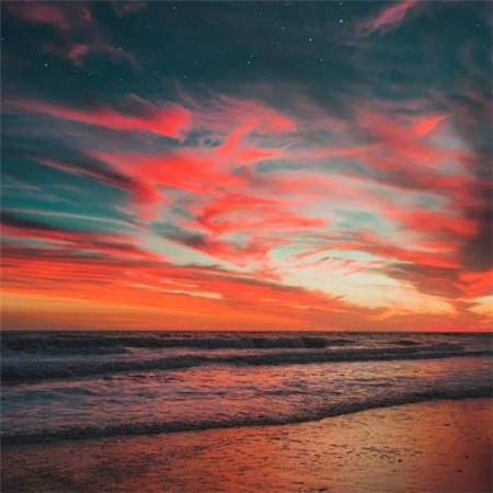 真实的夕阳风景唯美图片