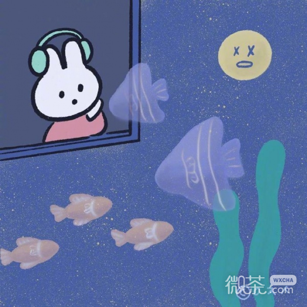 唯美梦幻蓝色系朋友圈背景图