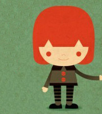 好玩的卡通风格情侣微信头像