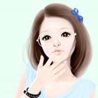 手绘版女生微信头像