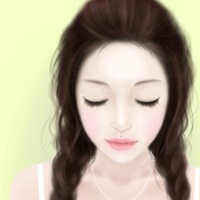 手绘版女生微信头像