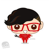 好玩的卡通风格情侣微信头像