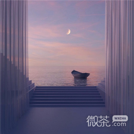 紫色系唯美风景微信聊天背景