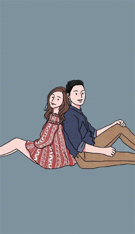 简单浪漫情侣微信聊天背景