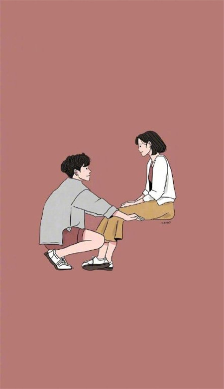 简单浪漫情侣微信聊天背景