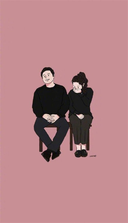 简单浪漫情侣微信聊天背景