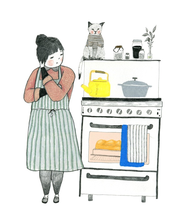 个性女生手绘简单可爱微信背景图