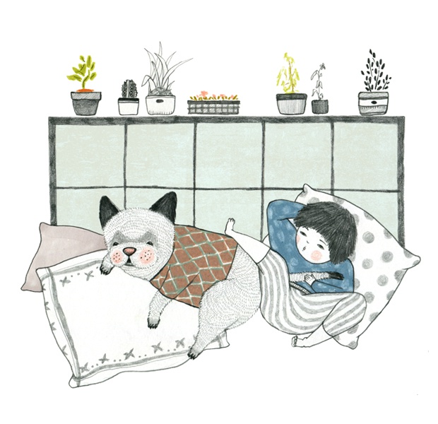 个性女生手绘简单可爱微信背景图