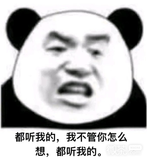 微信愣住熊猫头聊天表情包
