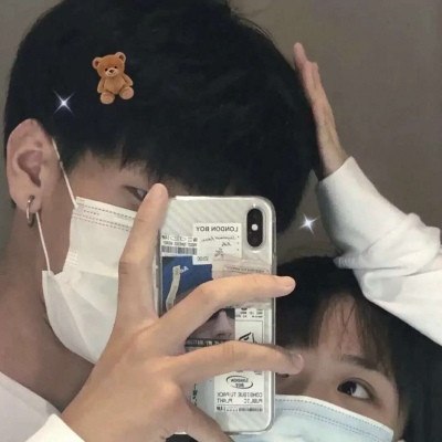 高颜值的情侣真人微信头像