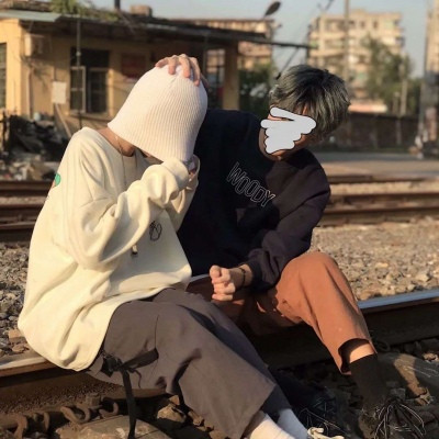 高颜值的情侣真人微信头像