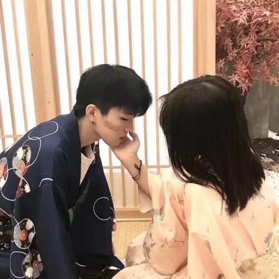 高颜值的情侣真人微信头像