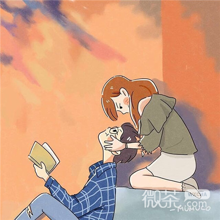 个性情侣二人卡通可爱空间素材