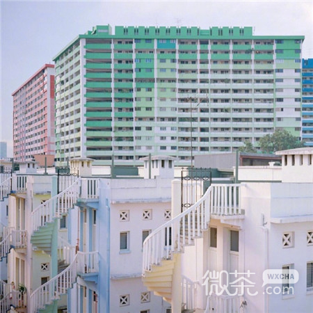 最美小清新马卡龙味的夏日风景微信背景图