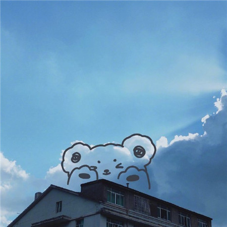 可爱的带手绘萌萌的风景微信聊天背景图片