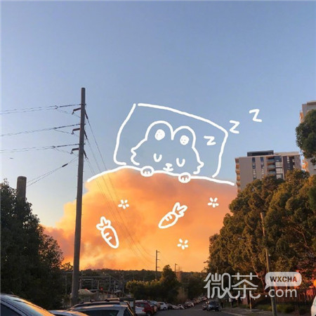 可爱的带手绘萌萌的风景微信聊天背景图片